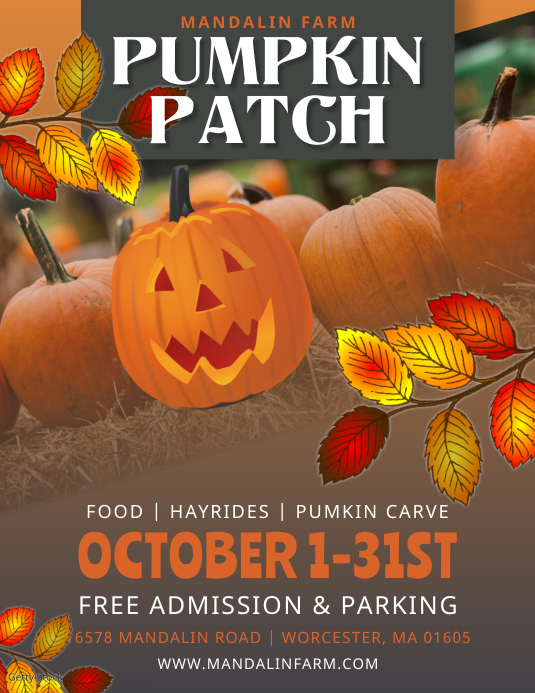 Pumpkin Patch Template Flyer PosterMyWall