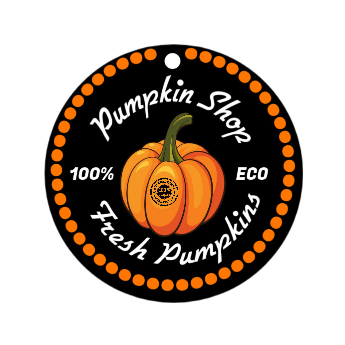 Pumpkin Quality Tag Template | PosterMyWall