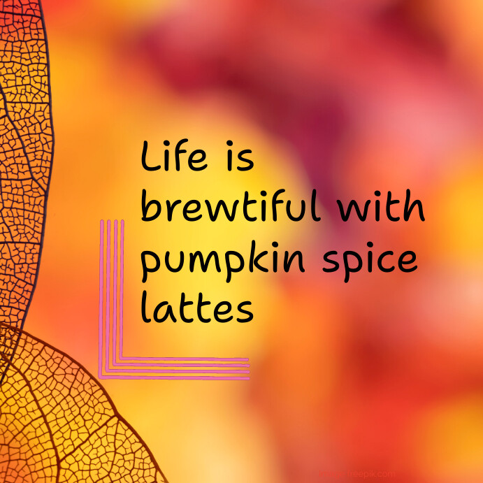 Pumpkin Spice Lattes Template PosterMyWall