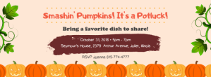 Pumpkins and Potluck Party Facebook Cover Image Template Facebook-coverfoto