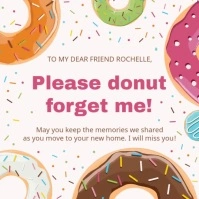 Pun Farewell greeting card for friend Instagram Post template