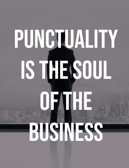 Punchulality Flyer (US Letter) template