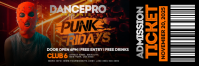 Punk Fridays Dance Club Ticket Nagłówek wiadomości e-mail template