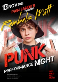 Punk Night A4 template