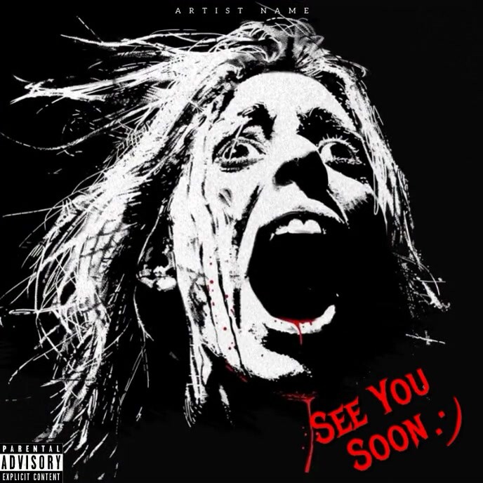 punk rock, rock music, horror album (1) Okładka albumu template