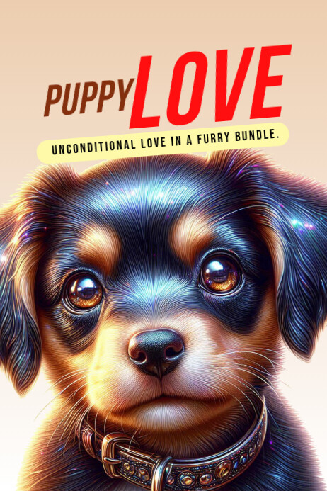 Puppy Poster template