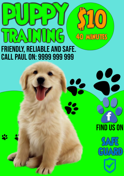 Puppy Training Template PosterMyWall Puppy Training Template PosterMyWall