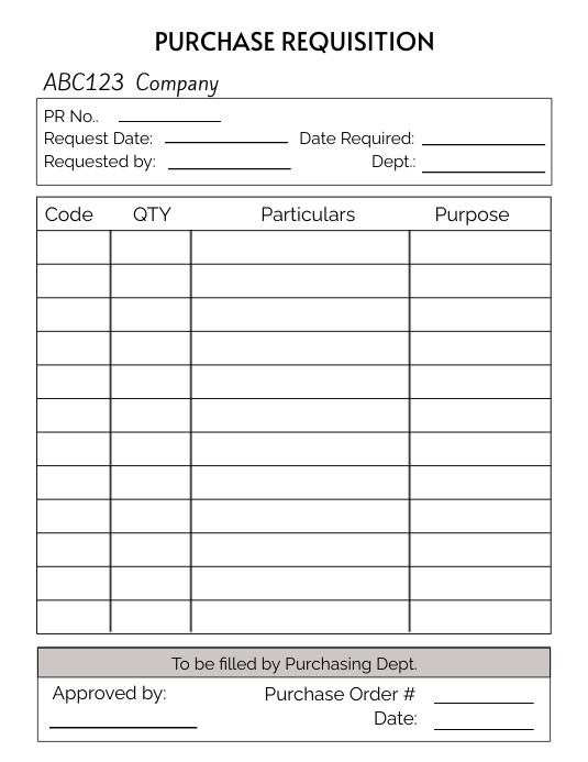 Excel Purchase Requisition Form Sample Ready To Use Purchase Order