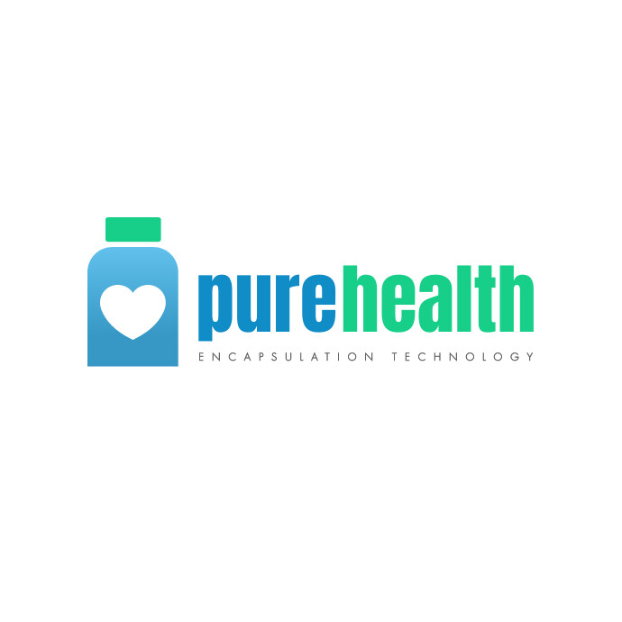 Pure Health Sticker pure health encapsulated medical brand logo Template | PosterMyWall