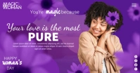 Pure Women's Day Immagine condivisa di Facebook template