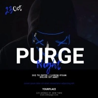Purge night Video template Instagram Post