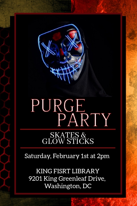 Copy of Purge Party | PosterMyWall