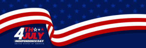 Purple 3d 4th Of July Tajuk Twitter Nagłówek na Twittera template