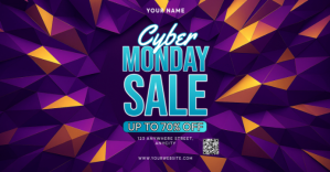 Lilla Cyber Monday Sale Sampul Acara Facebook Template