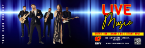 Purple 3d Live Music Tajuk Twitter template