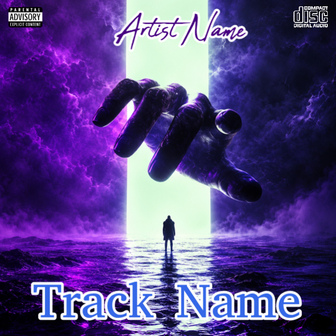 Cover 3 Purple 3d Music Album Cover Album Cover Template | PosterMyWall