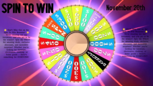 Purple Purple 3d Spin To Win Digital Display (16:9) Digitalt display Template