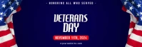 Purple 3d Veteran's Day Tajuk Twitter template