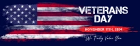 Purple 3d Veteran's Day Header Email Intestazione e-mail template