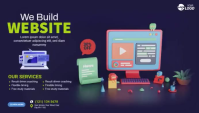 Paars Web Development Services Encabezado de blog Template