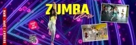 Purple 3d Zumba Classes Tajuk Twitter template