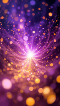 Purple Abstract Light Burst Digitalt display Template