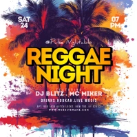 Purple Abstract Reggae Instagram Post Iphosti le-Instagram template