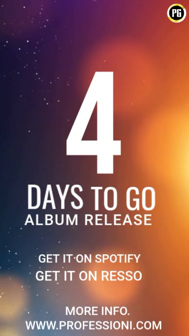 Purple Album Release Countdown Instagram Story Video Template ...