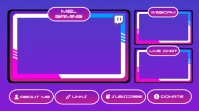 Purple and Pink Twitch Overlay Template