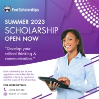 Purple and white Scholarship Instagram Post template
