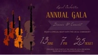 Purple Annual Gala Dinner & Concert Facebook Cover Video template