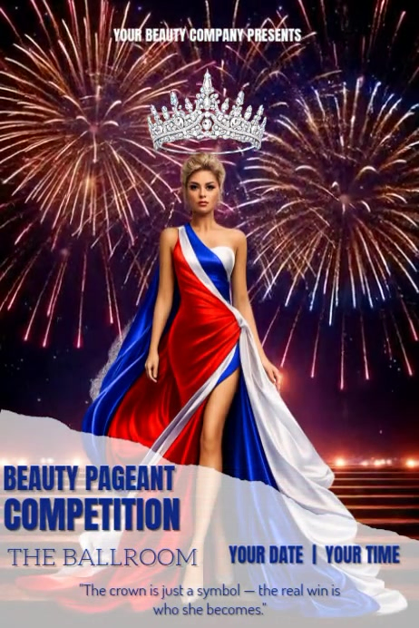 Purple Beauty Pageant Poster Video Template | PosterMyWall