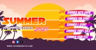 Purple Berbasis Daftar Upcoming Events Gambar Bersama Facebook template