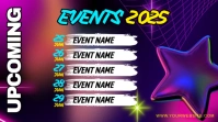 Purple Berbasis Daftar Upcoming Events Pos Twitter template