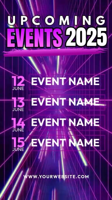 Copy of Purple Berbasis Daftar Upcoming Events Reel Instagram ...
