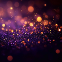 Purple Bokeh Lights Instagram Post template