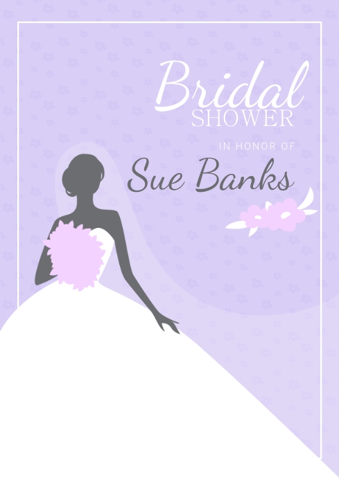 Purple Bridal Shower Template | PosterMyWall Purple Bridal Shower Template | PosterMyWall