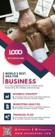Purple Business Conference Seminar Banner ป้ายโรลอัป 2' × 5' template