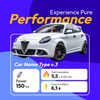 Purple Car Dealership Advertising Template – Editable Automotive Social Media Post Instagram Post