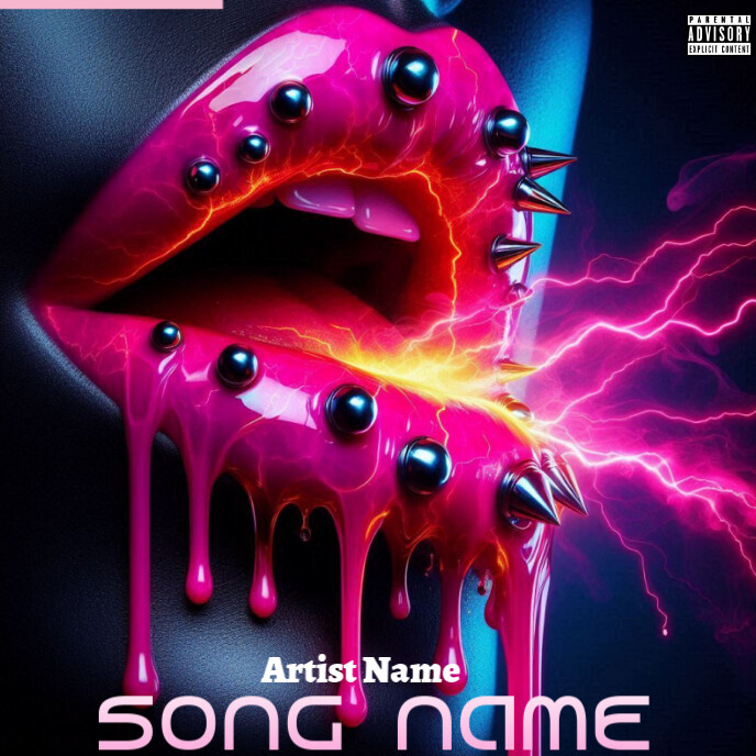 Purple Cd Album Cover art work template | PosterMyWall