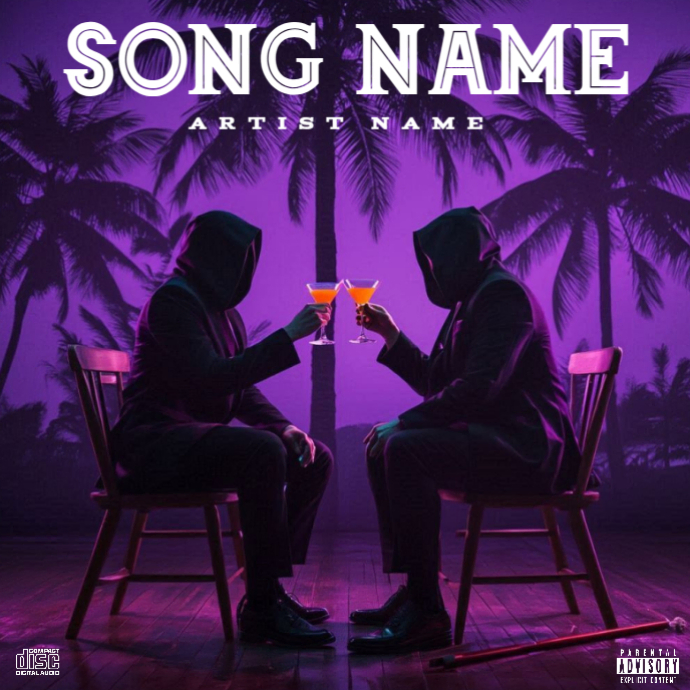 Purple Cd Mixtape Album Cover Album Cover Template PosterMyWall