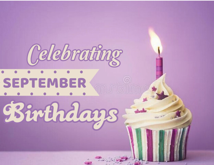 Copy of Purple Celebrating September Birthdays Flyer | PosterMyWall
