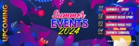 Purple Ceria Summer Events Tajuk Twitter template