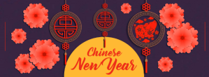 Lilla Chinese New Year Facebook-coverfoto Template