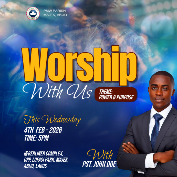 Purple Church Worship Event Instagram Post Template | PosterMyWall