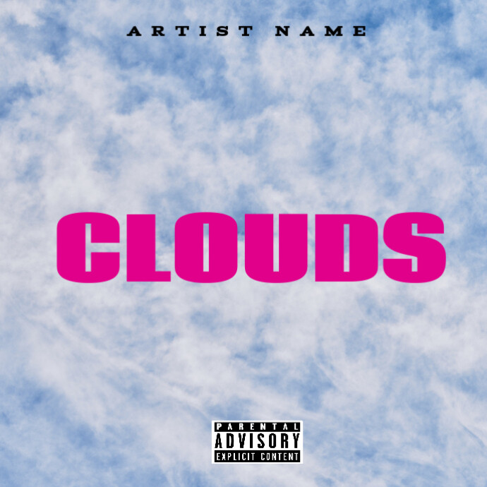 Purple Clouds Mixtape Album Cover Album Cover เทมเพลต | PosterMyWall