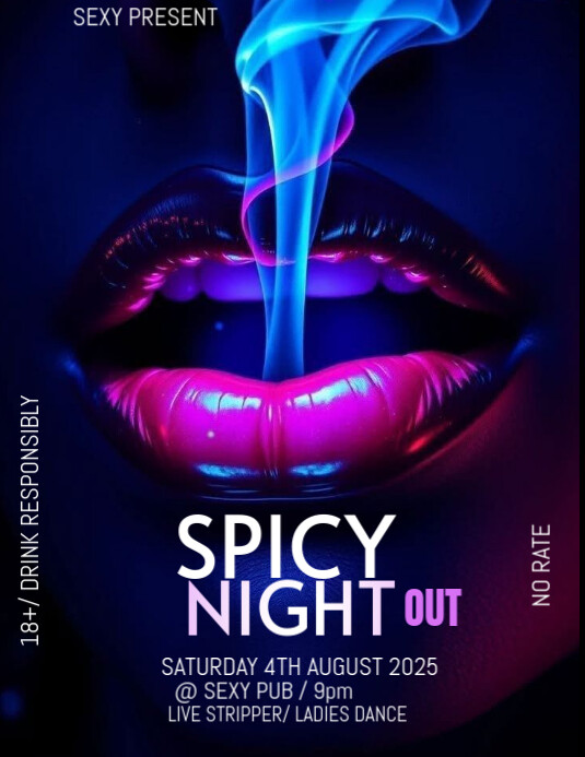 Purple Club Night  Flyer (us Letter) template