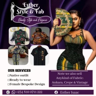 Purple Collage Fashion Design  Instagram Post template
