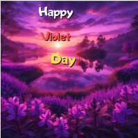 Purple Collage Happy Violet Day  Instagram Post template