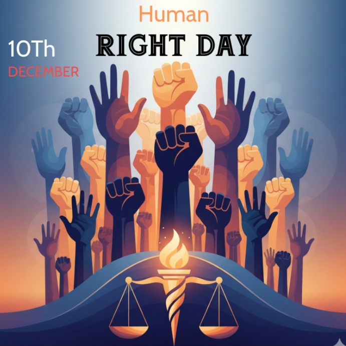 Purple Collage Human Rights Day Instagram Post Template | PosterMyWall